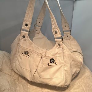 MARC JACOBS WHITE HOBO STYLE PURSE